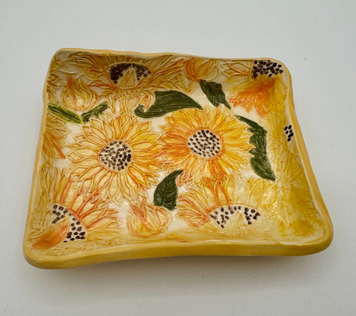 Sunflower Trinket Dish