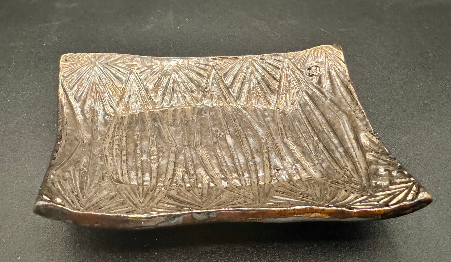 Antique Gold Trinket Dish
