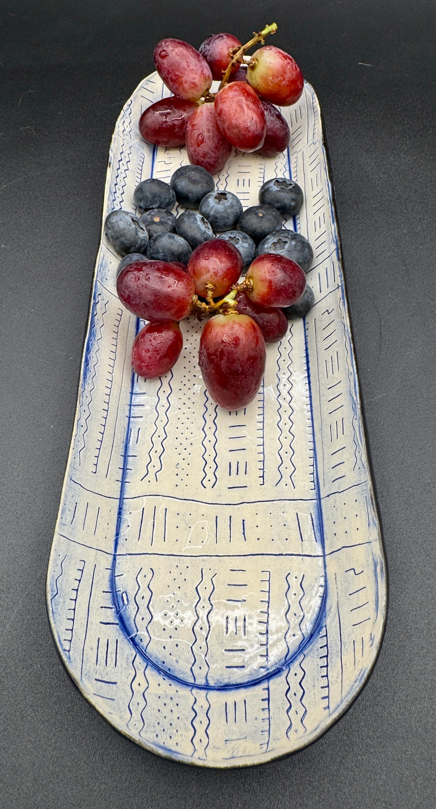 Mud Cloth Designed Platter
