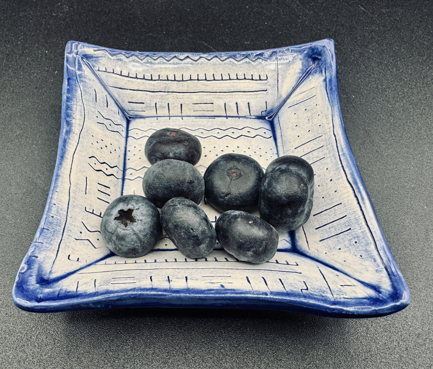 Blue trinket Dish