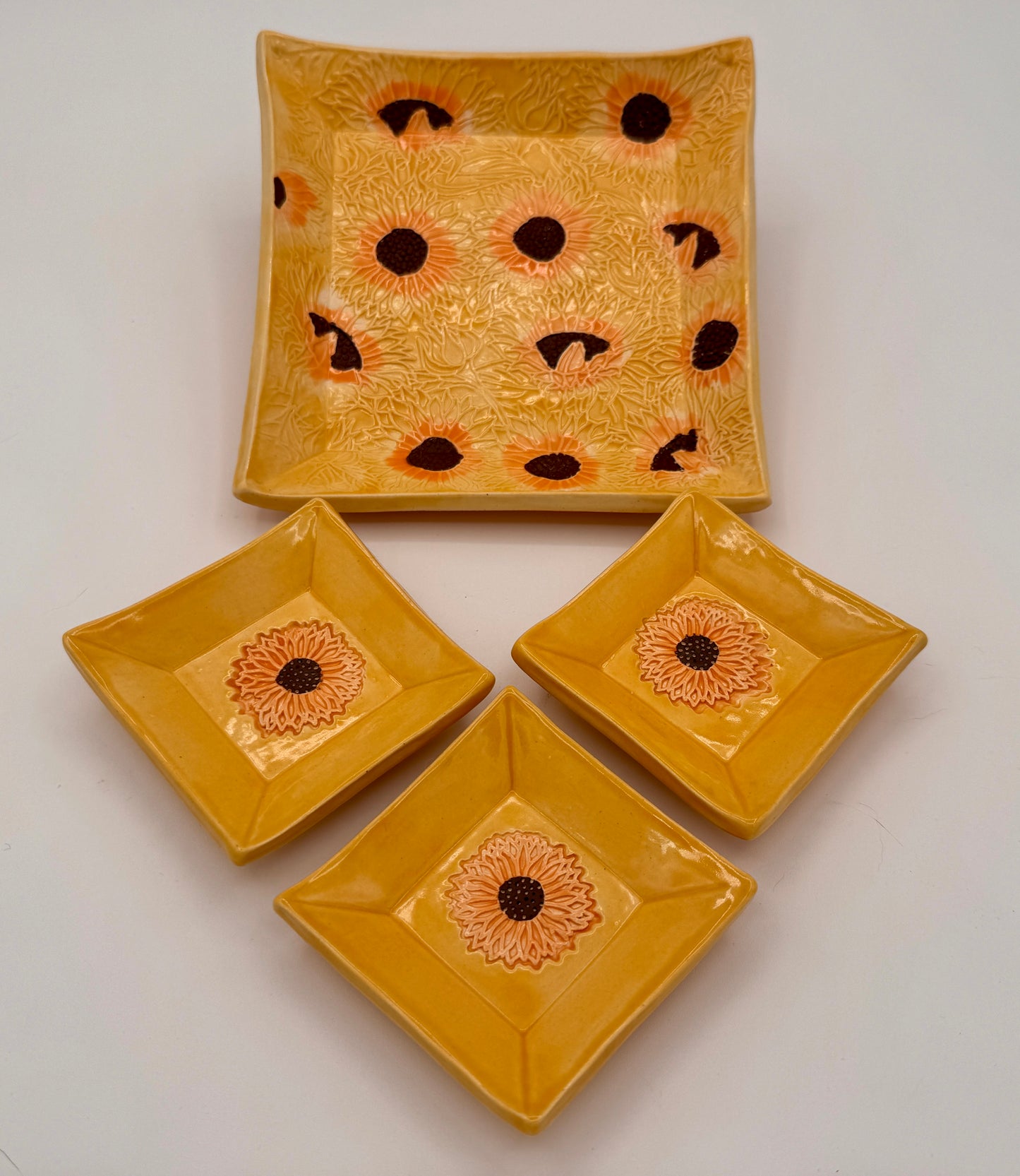 Sunflower Platter Set