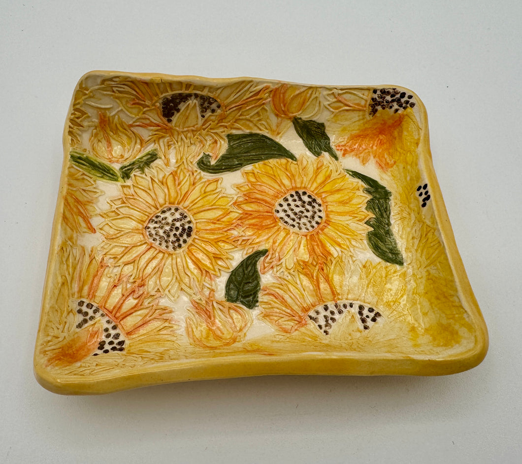 Sunflower Trinket Dish