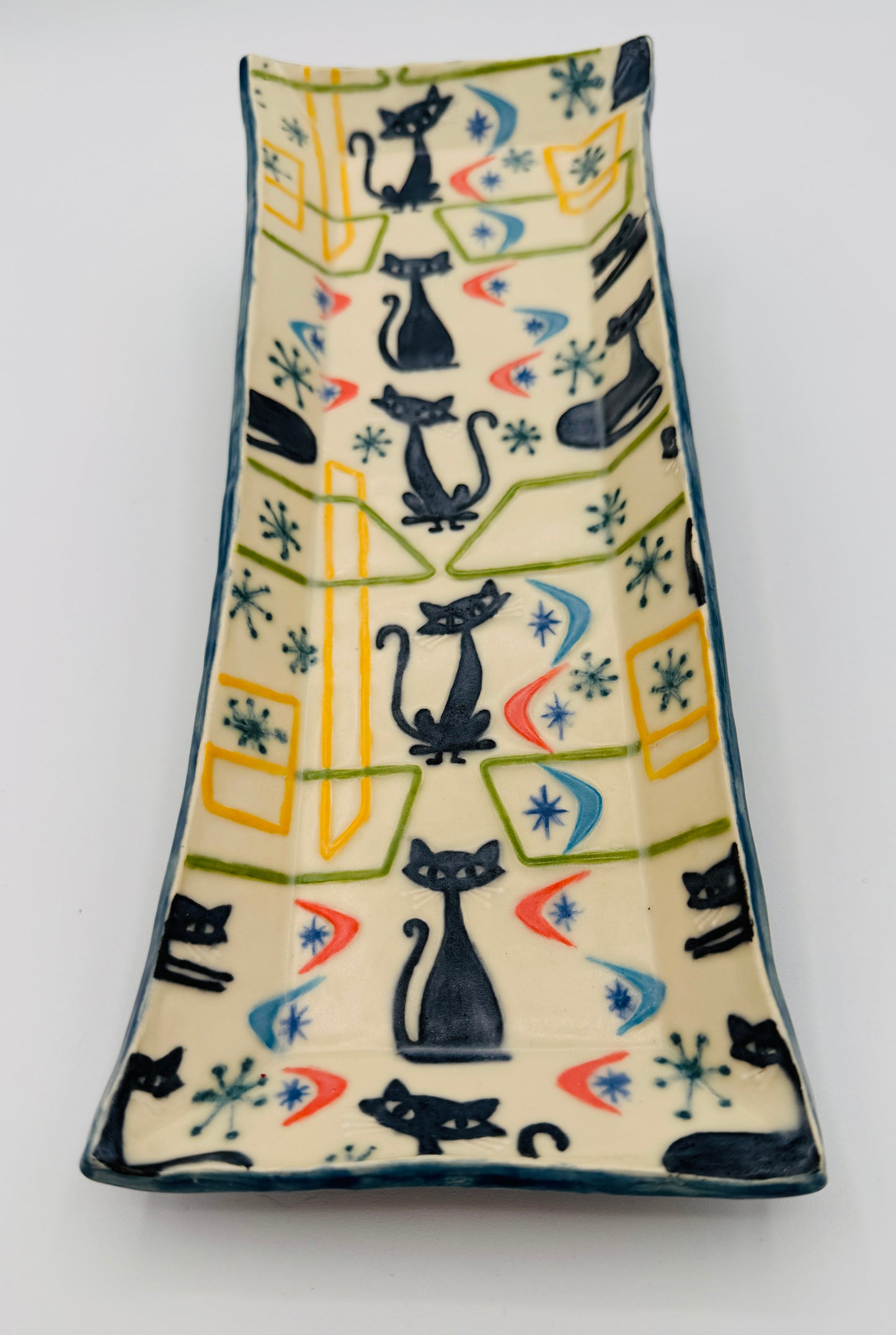 Retro Cool Cat Diva Platter