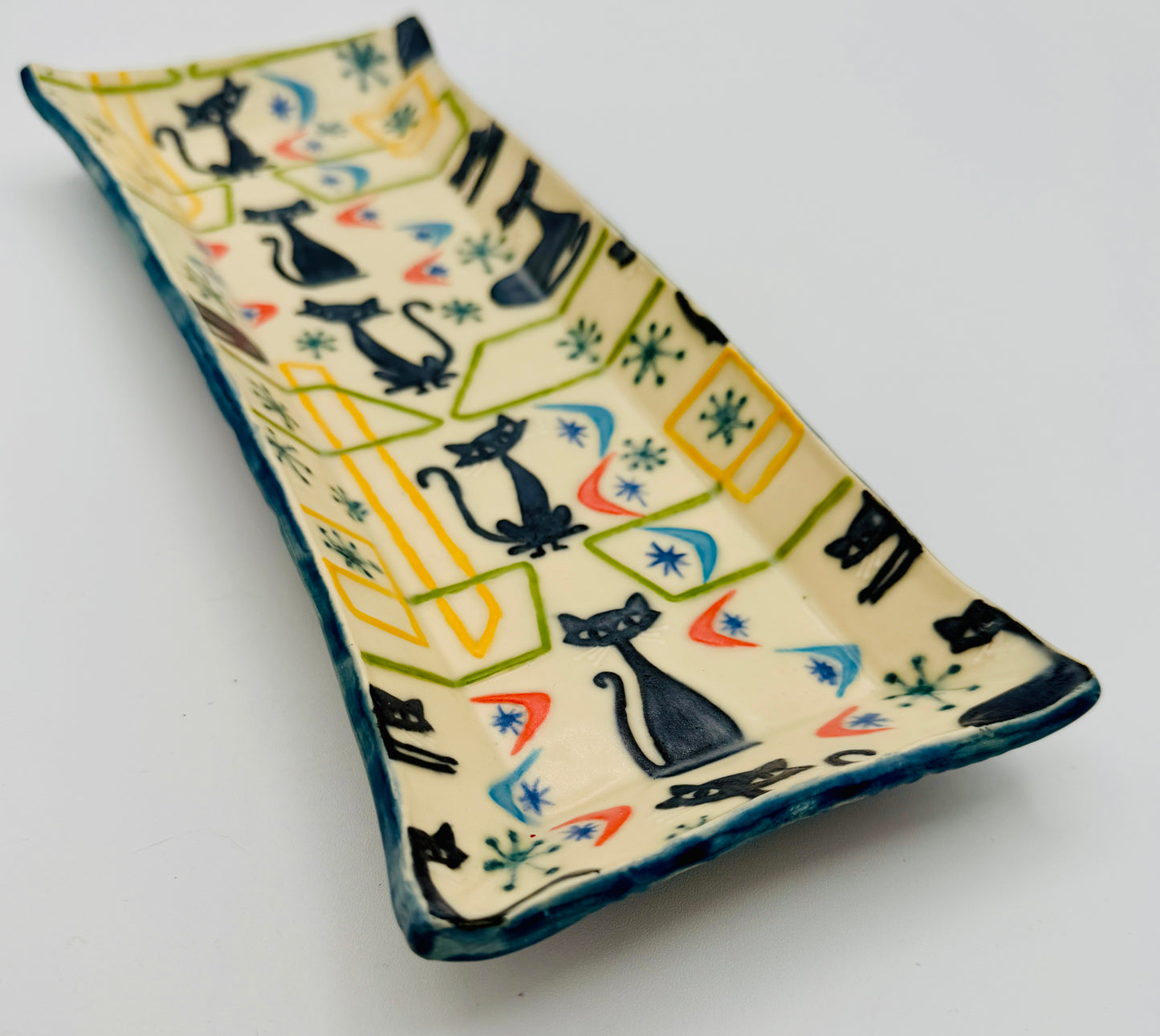 Retro Cool Cat Diva Platter