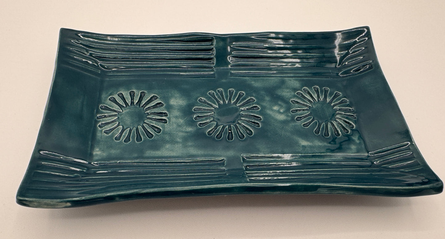 Teal Blue Platter