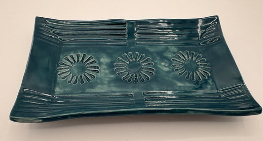 Teal Blue Platter