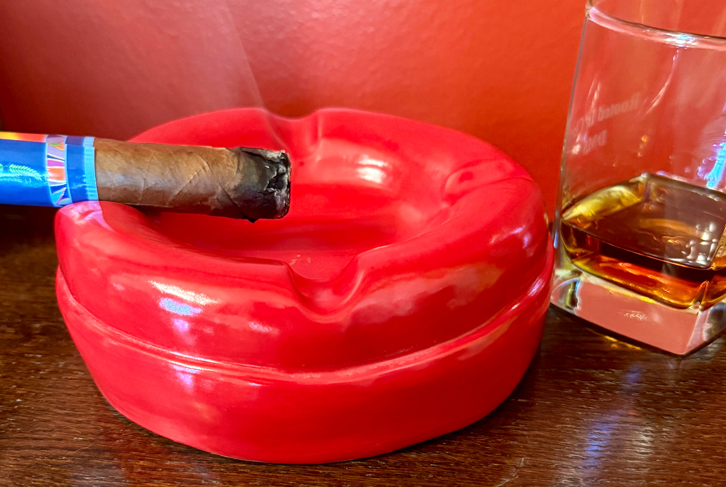 Four Finger Cigar Ashtray